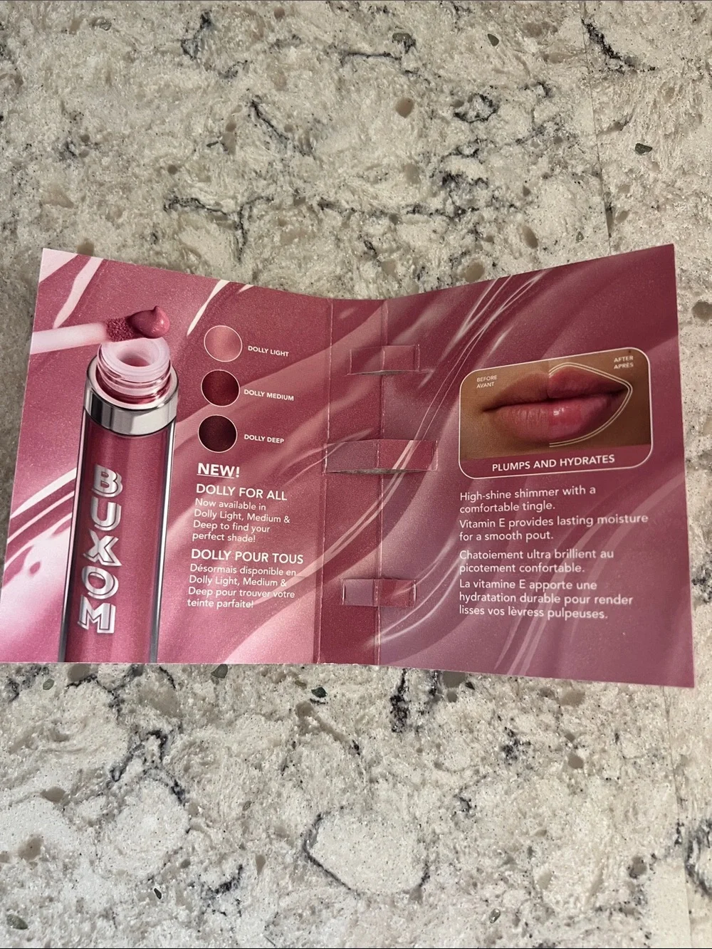 4/$14 Buxom Full-on Plumping Lip Polish in Dolly, Travel Size, NEW